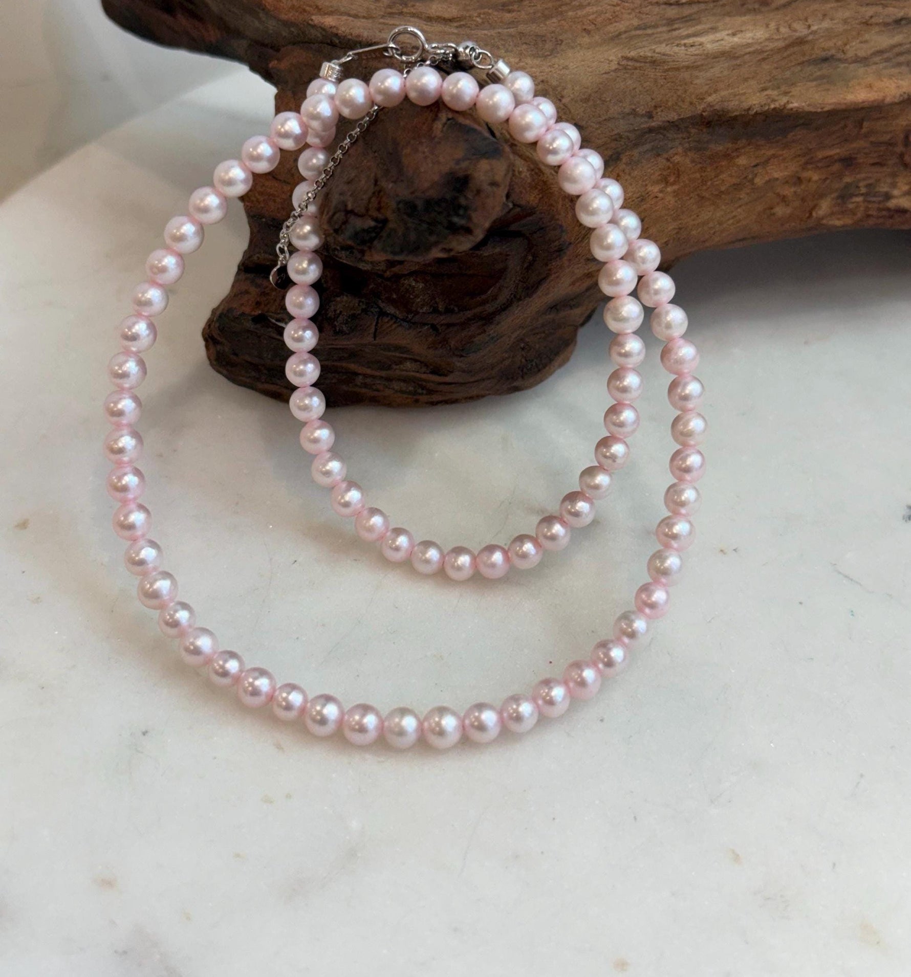 High luster 4.6–5mm freshwater pearl necklace gift for her