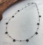 Elly’s 17.9 inch natural black spinel gemstone necklace