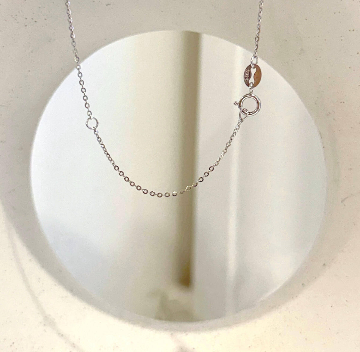 Elly’s 9.1mm Akoya Platinum Pearl Halo Pendant Necklace | Genuine Saltwater Ocean Pearl | Extreme Mirror Luster | S925 Sterling Silver