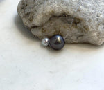 18K gold floating pendant featuring genuine Tahitian and Akoya saltwater pearls on an S925 silver chain