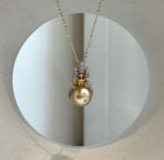 South Sea ocean pearl pendant featuring strong mirror-like luster