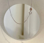 Artistic molten lava pendant with genuine Tahitian peacock pearl and copper setting