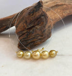 South Sea golden pearl necklace with S925 silver components.