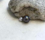 Genuine saltwater Tahitian and Akoya pearl pendant with beautiful natural luster and 18K gold details