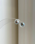 High-luster Akoya ocean pearls with a mirrored reflective surface