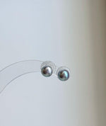 Genuine saltwater Akoya pearls with natural silver blue overtones