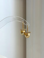 Elegant South Sea pearl drop earrings in a sophisticated hook design