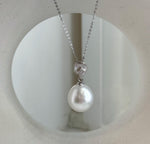 Classic white pearl pendant necklace for everyday wear