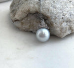 Australian white pearl with a soft blue overtone and mirror luster