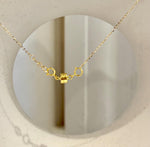 Lustrous saltwater pearl pendant in a rich tea golden shade.