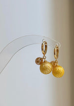 Genuine pearl drop earrings with S925 sterling silver hoops.