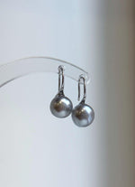 Silver platinum pearls with bright reflective luster