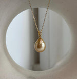 Deep tea gold pearl set in S925 sterling silver