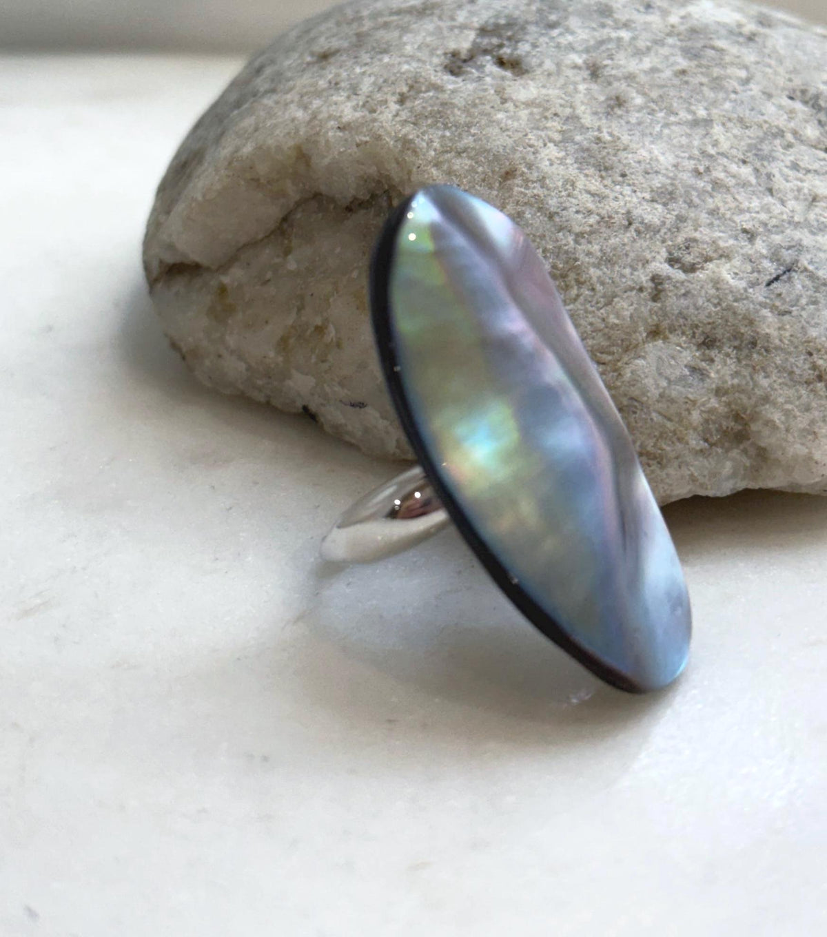 Genuine saltwater pearl in gold-plated S925 sterling silver