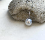 S925 sterling silver pendant showcasing a genuine white Australian South Sea pearl.