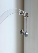 Platinum gray saltwater pearls with mirror luster