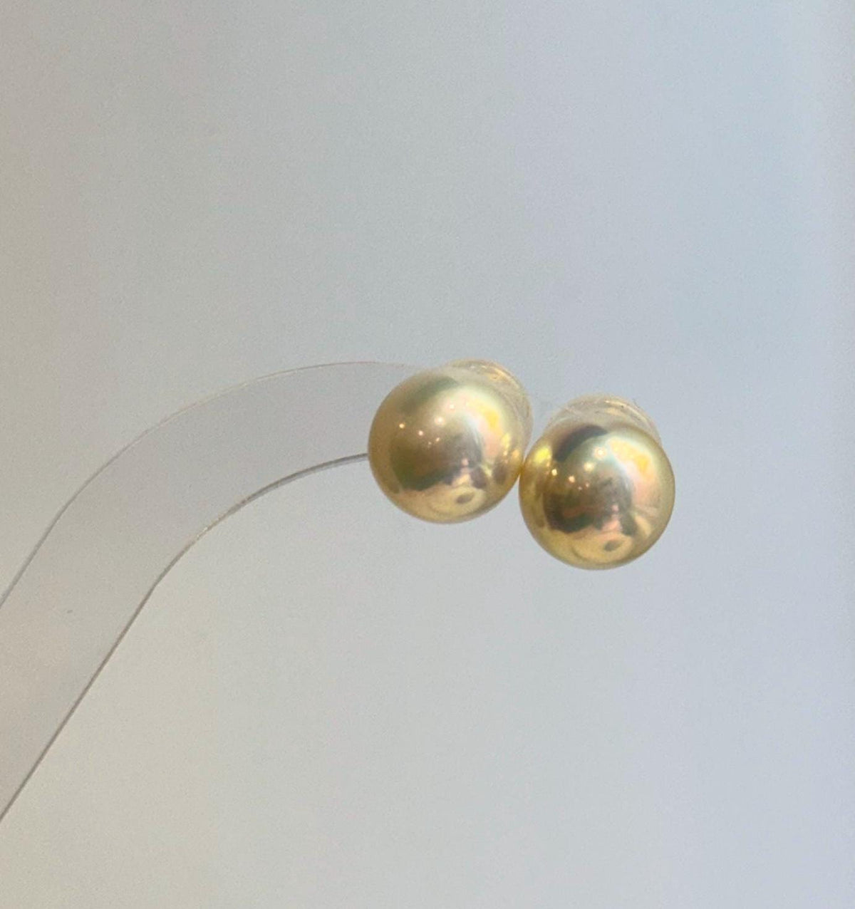 Lustrous Edison pearl earrings with S925 sterling silver settings