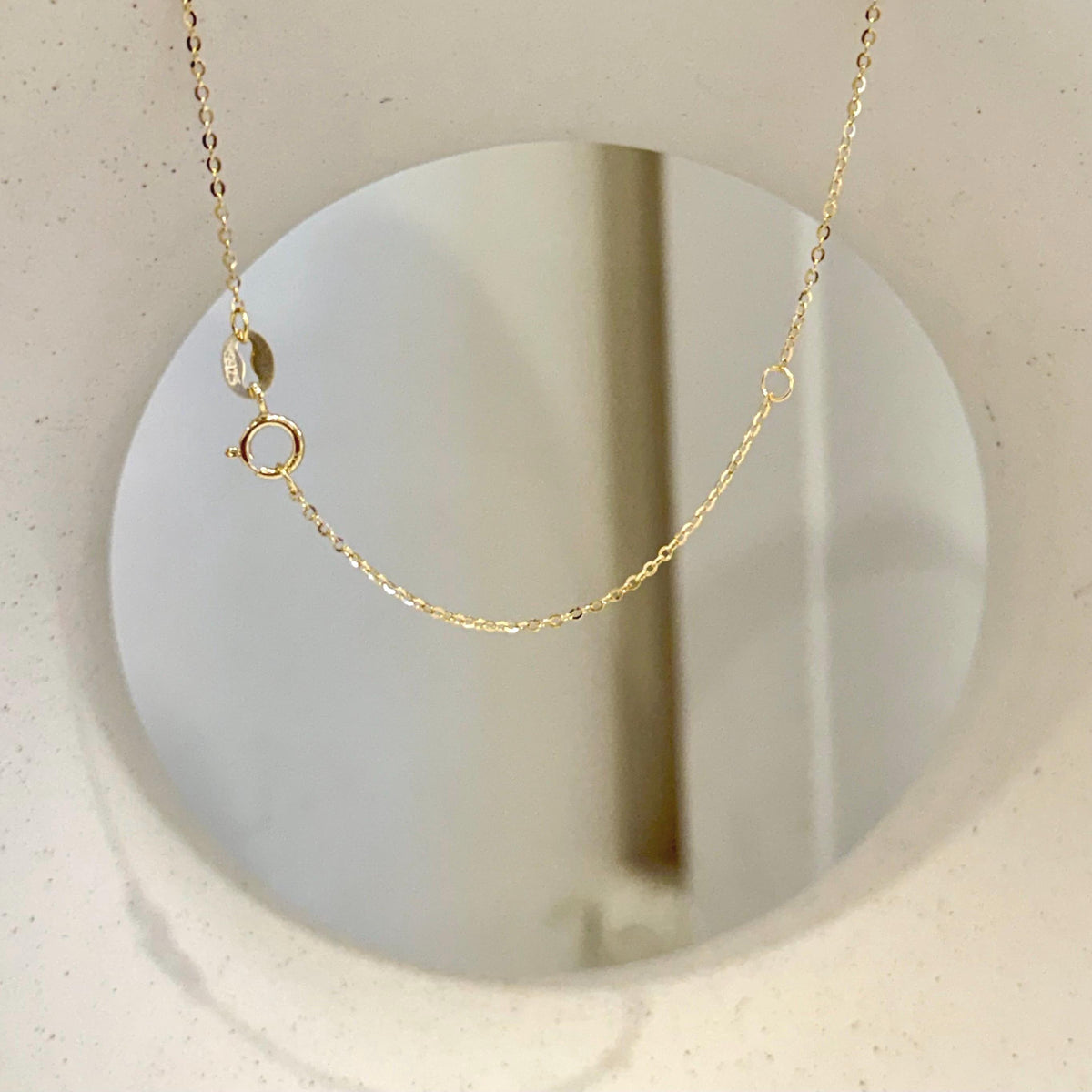 Lustrous rose pink Edison pearl set in gold-plated S925 sterling silver.