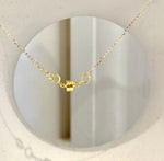 Butterfly pendant necklace combining a lustrous Edison pearl and S925 sterling silver.