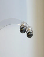 Genuine Tahitian and freshwater pearls arranged in an elegant double pearl design.
