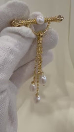 Elly’s 4pcs Waterfalls Brooch Pendant 2in1 Stylish Elegent Genius Pearl  Unique Happiness Meanful Gift for wife friends mom teacher.