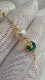 Elly’s 7.7mm Akoya Ocean Pearl Bracelet: Extreme luster mirrored, to 7.1”, with extra S925 silver magnetic clips.
