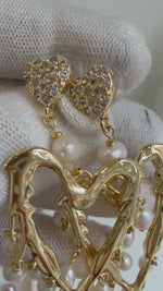 Elly’s 20pcs White Pearls Earrings Chandeliers: Extreme luster pearls, 4.2-5.6mm, Boho earrings. Pearl Jewelry Idea