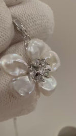 Elly’s 5pcs In sale Good luster freshwater White iridescent Keshi Pearl dazzling S925 silver pendant necklace set at affordable price.