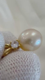 South Sea Ocean Gold Pearl  Strong Luster Pearl Pendant S925 silver chain Elegant Anniversary Statement engagement Gift for women. 11.6mm.